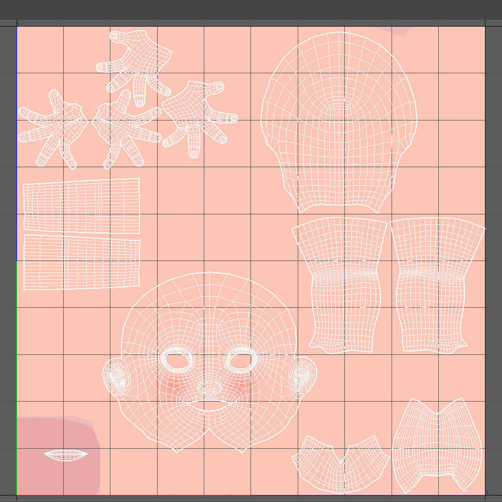 Volleyball Player Cartoon 3D model_12