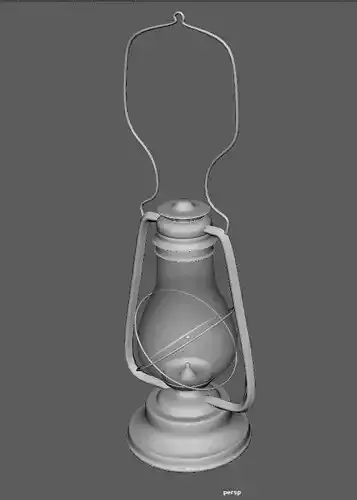  Oil Lamp in NURBS