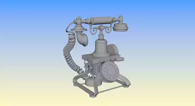 Old Phone 3D Maya model 3D model