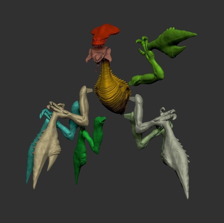 acklay figue custom 3D print model_10