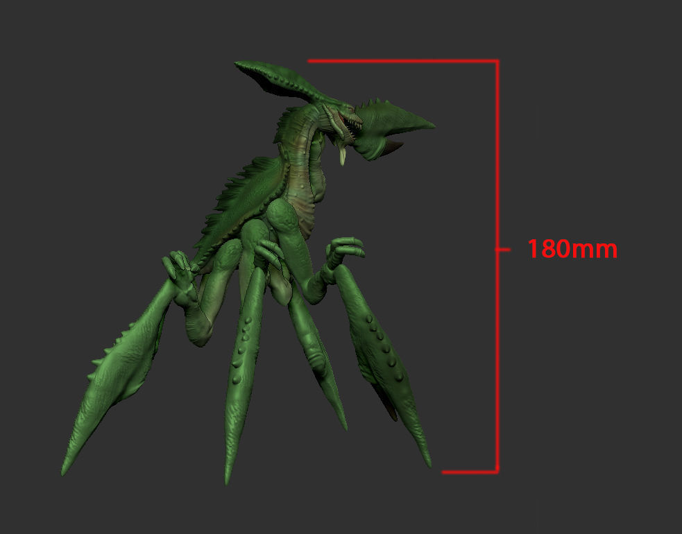 acklay figue custom 3D print model_4