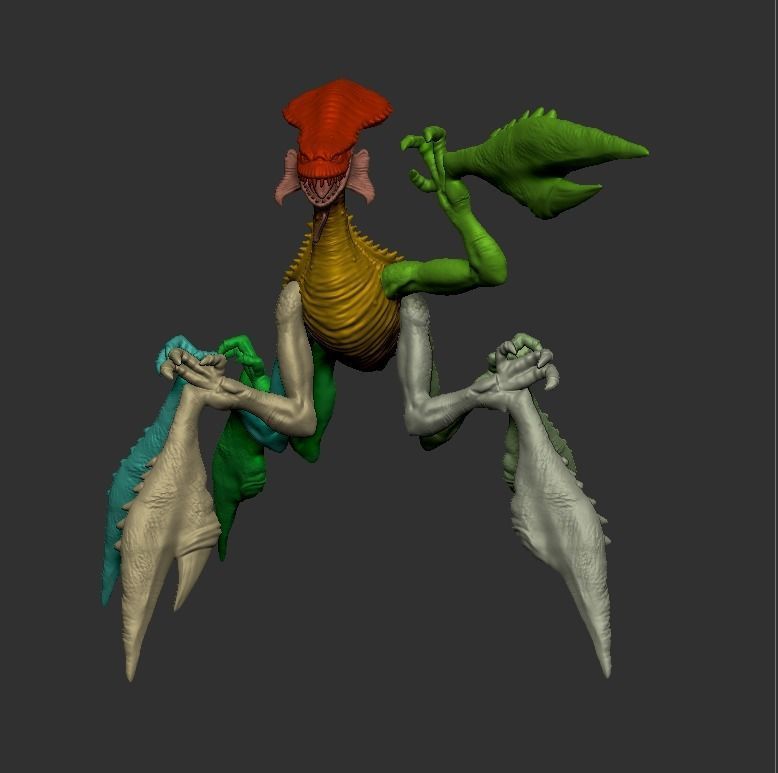 acklay figue custom 3D print model_9