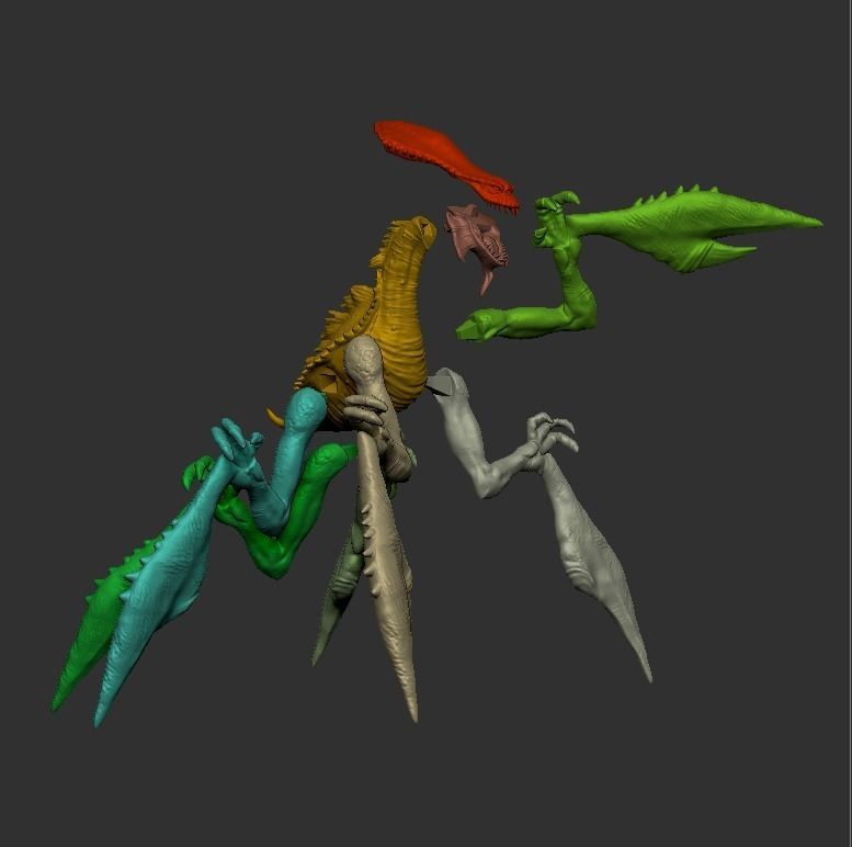 acklay figue custom 3D print model_11