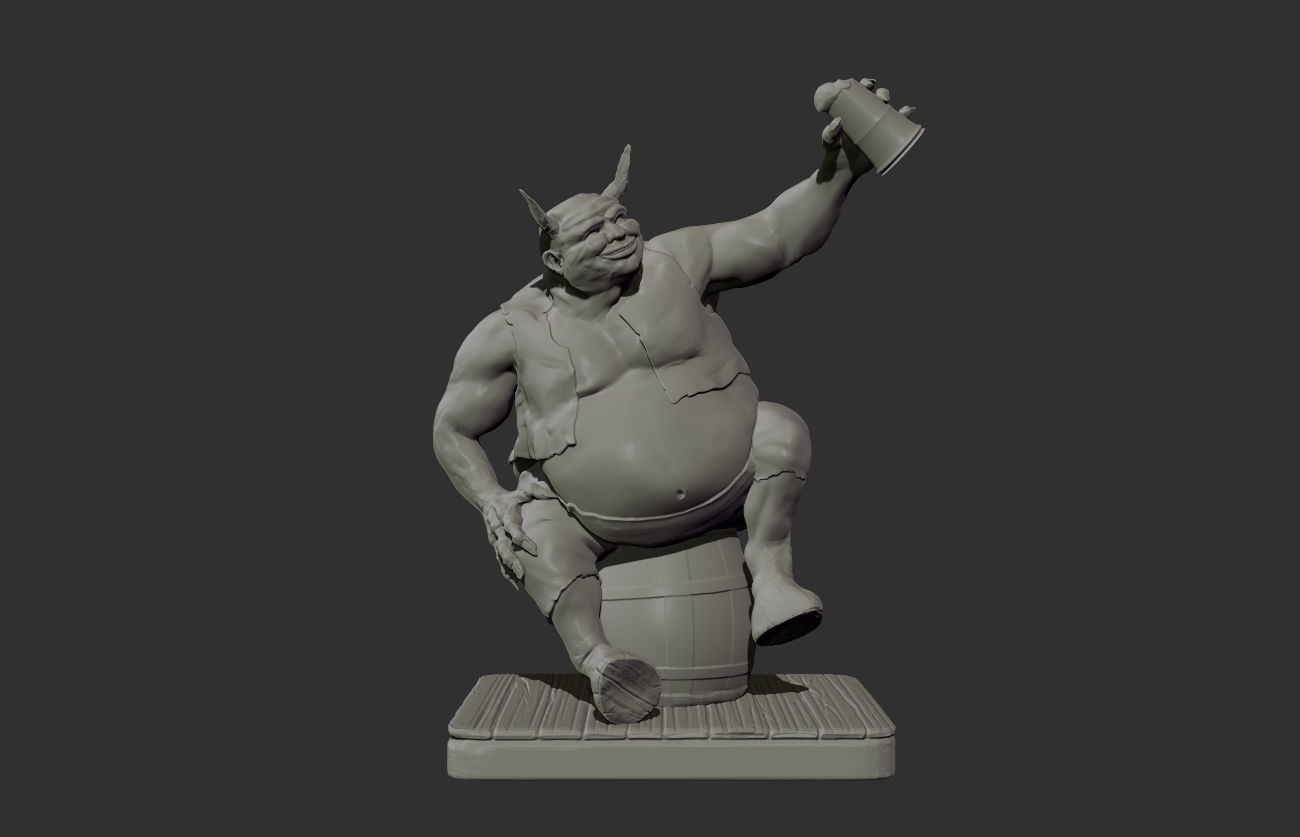 Devil sculpture for 3D print 3D model 3D printable | CGTrader
