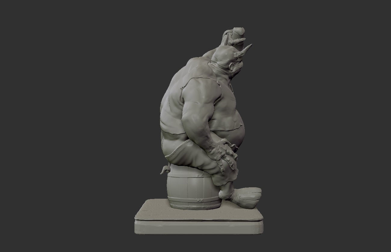 Devil sculpture for 3D print 3D print model_3