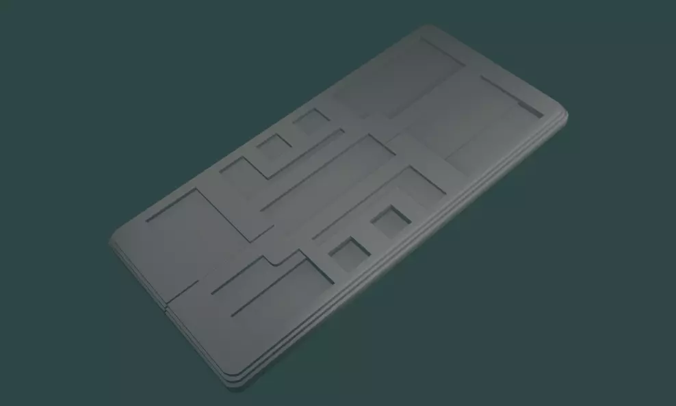 Kylo Ren Belt buckle  3D print model_0