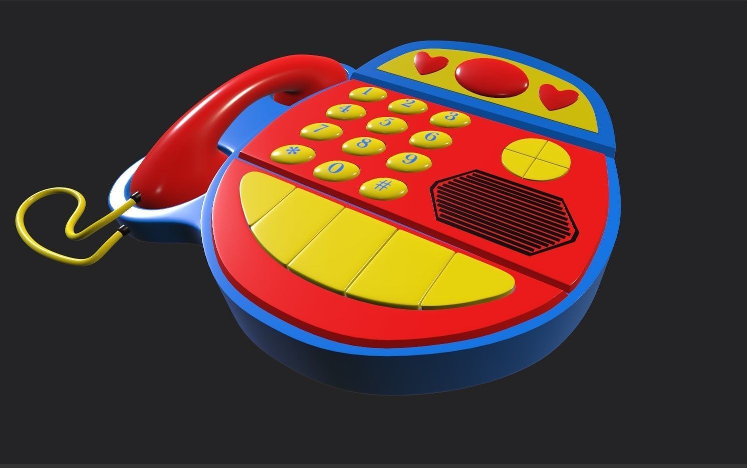 Kids Phone 3D model_2