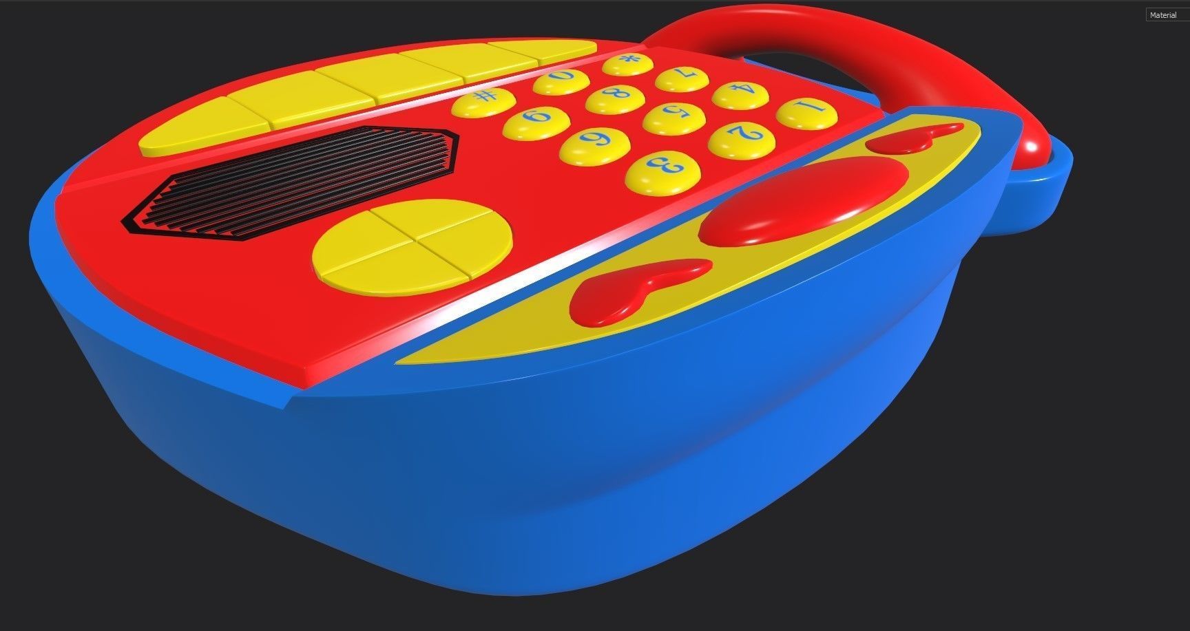 Kids Phone 3D model_3