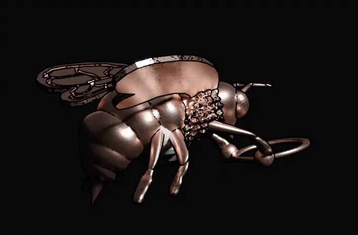 bee pendant Free 3D print model