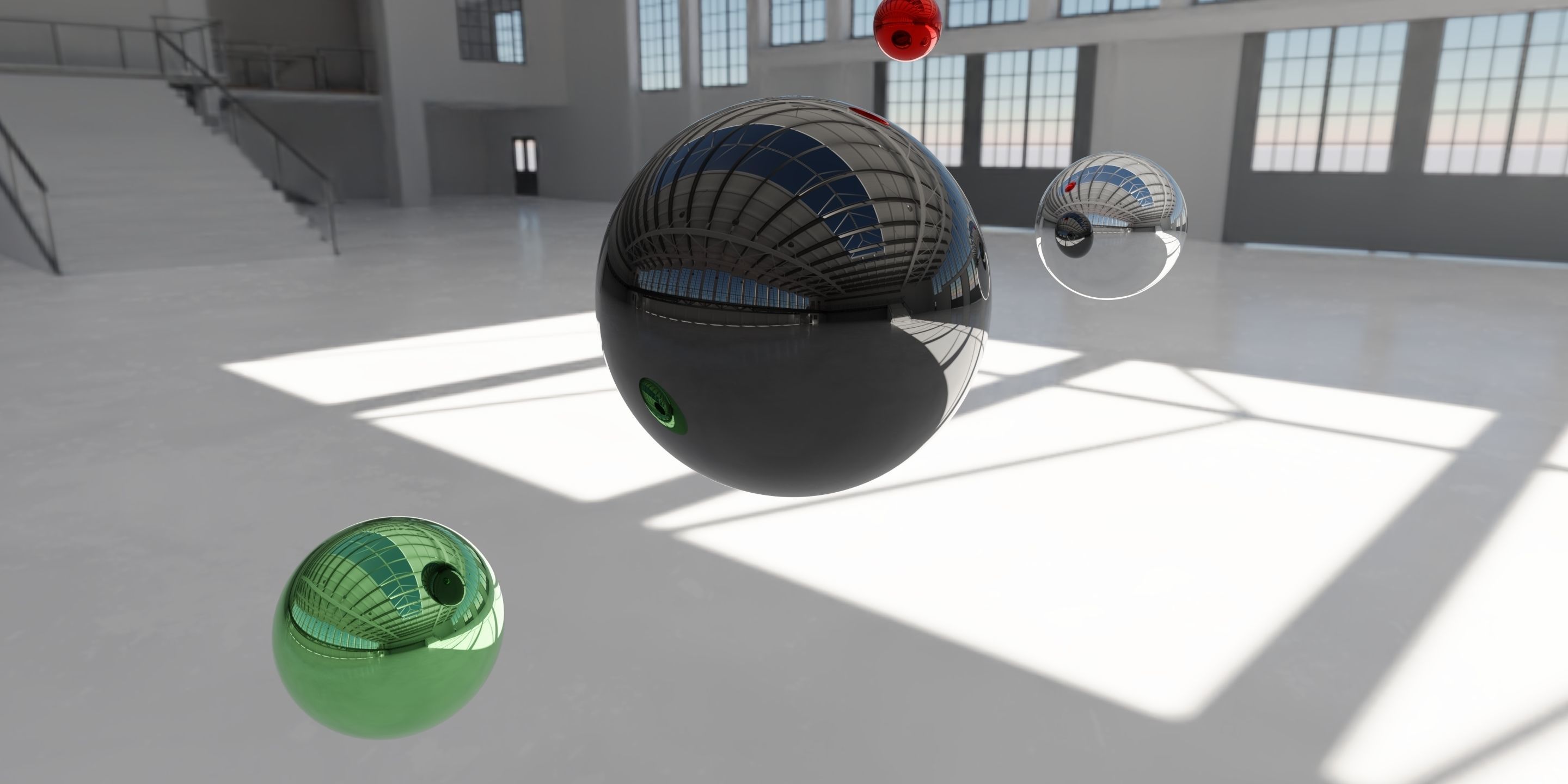 HDRI - Industrial Hangar Hall Interior 5 Texture_1