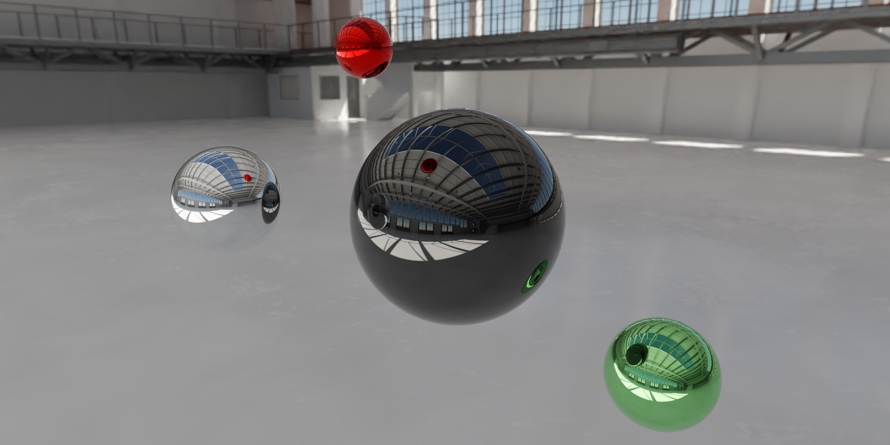 HDRI - Industrial Hangar Hall Interior 5 Texture_5