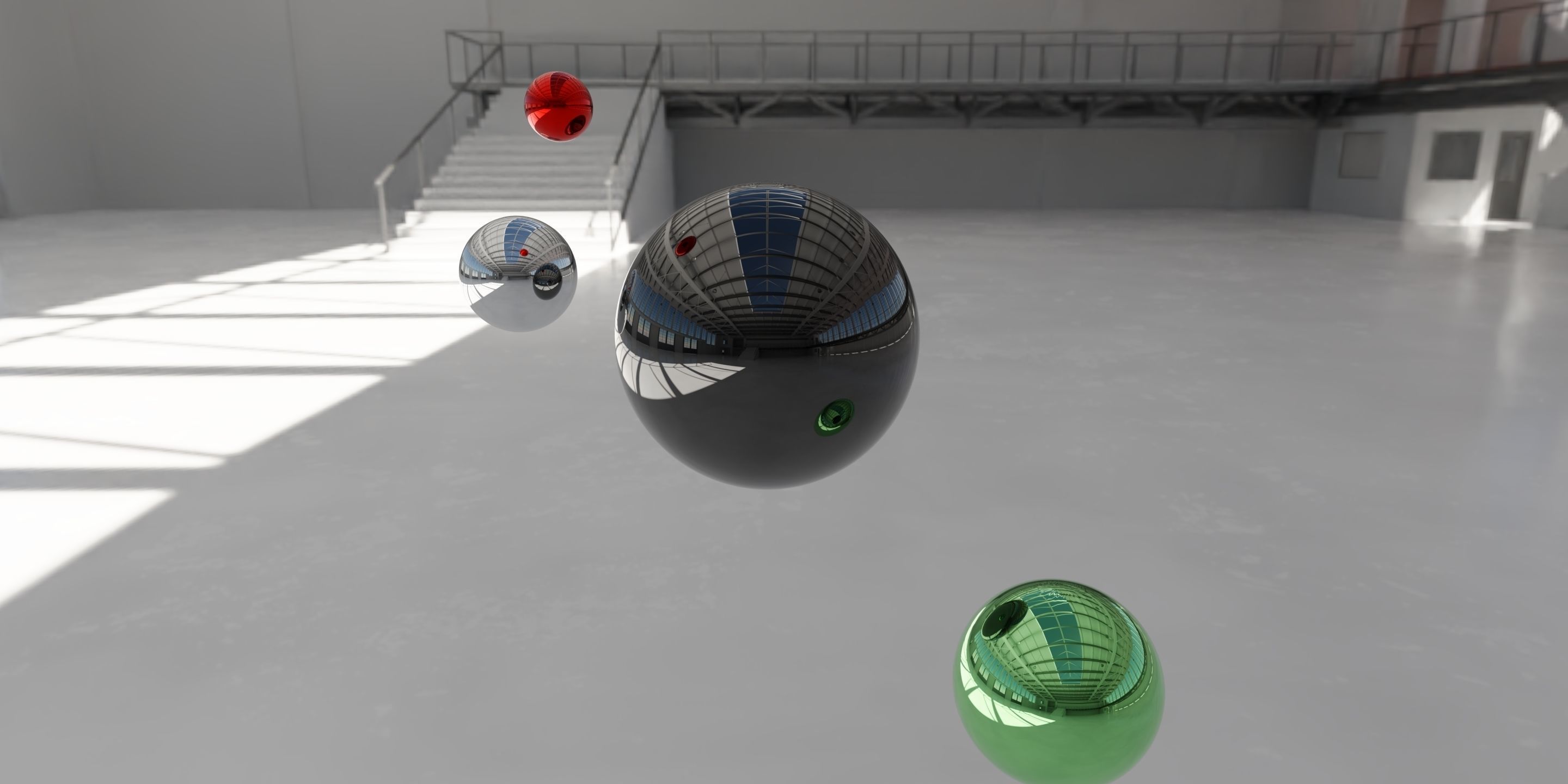 HDRI - Industrial Hangar Hall Interior 5 Texture_6