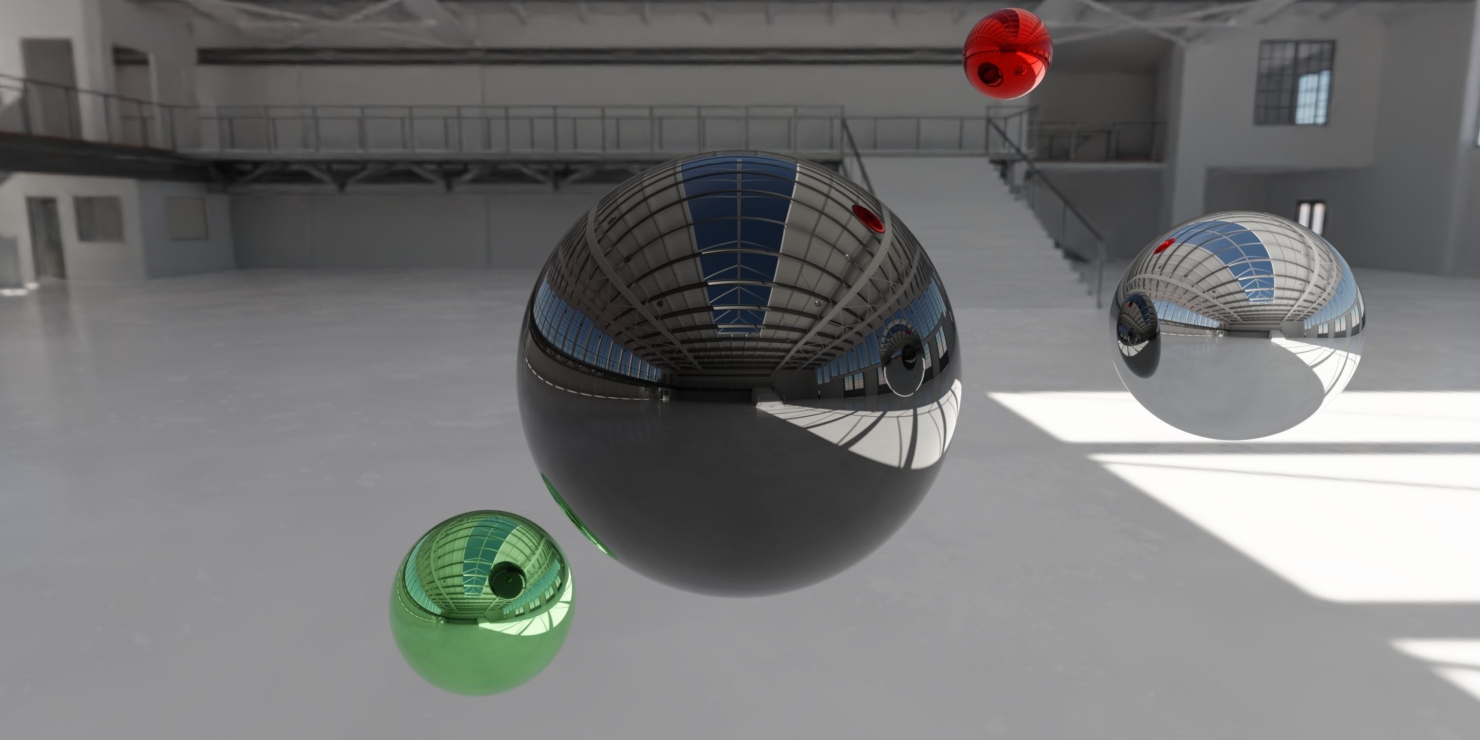 HDRI - Industrial Hangar Hall Interior 5 Texture_2