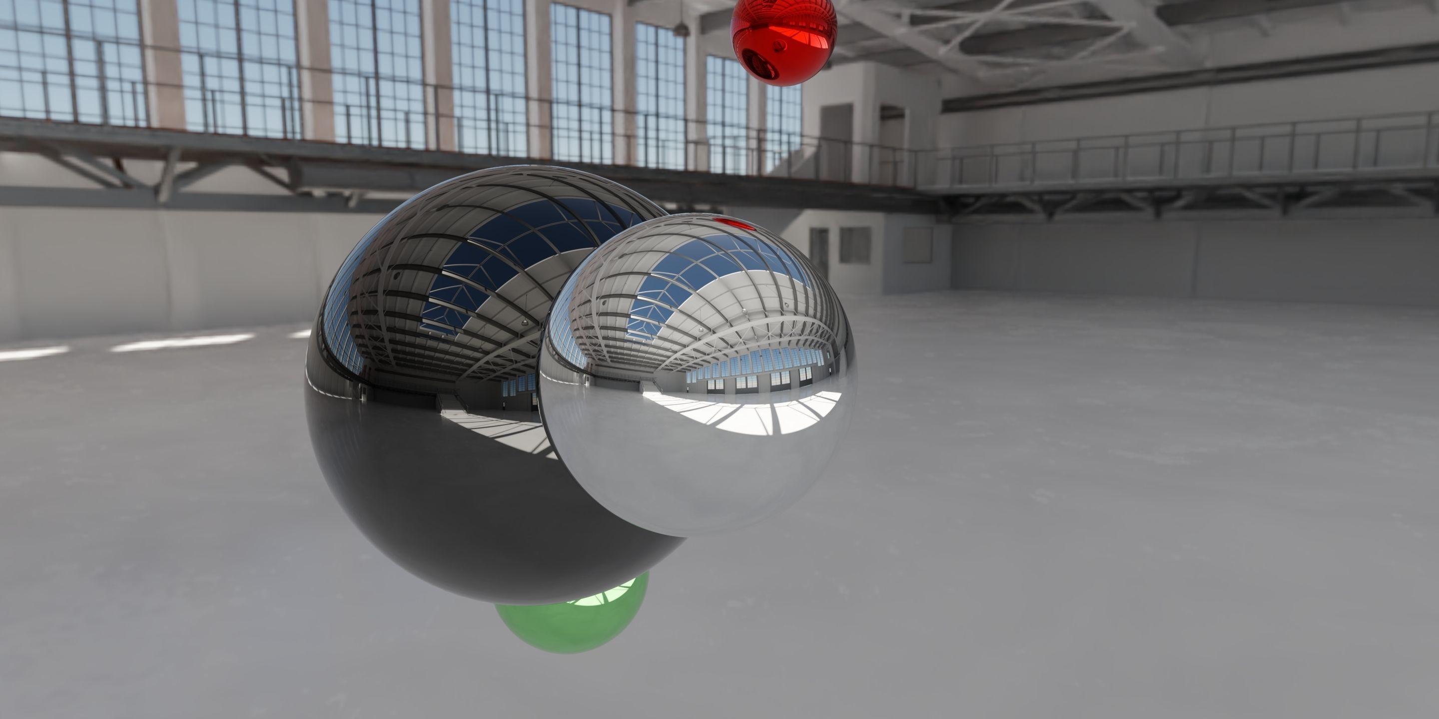 HDRI - Industrial Hangar Hall Interior 5 Texture_3