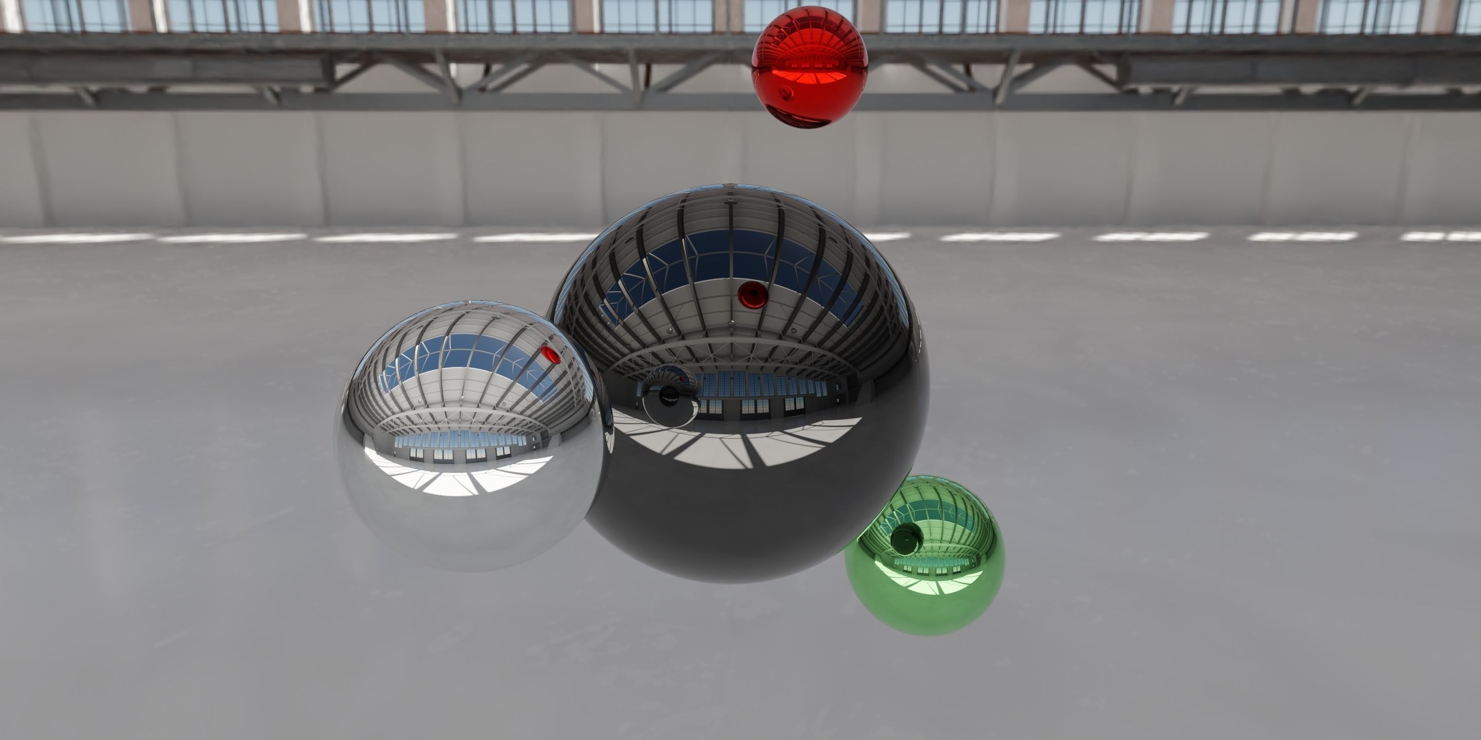 HDRI - Industrial Hangar Hall Interior 5 Texture_4