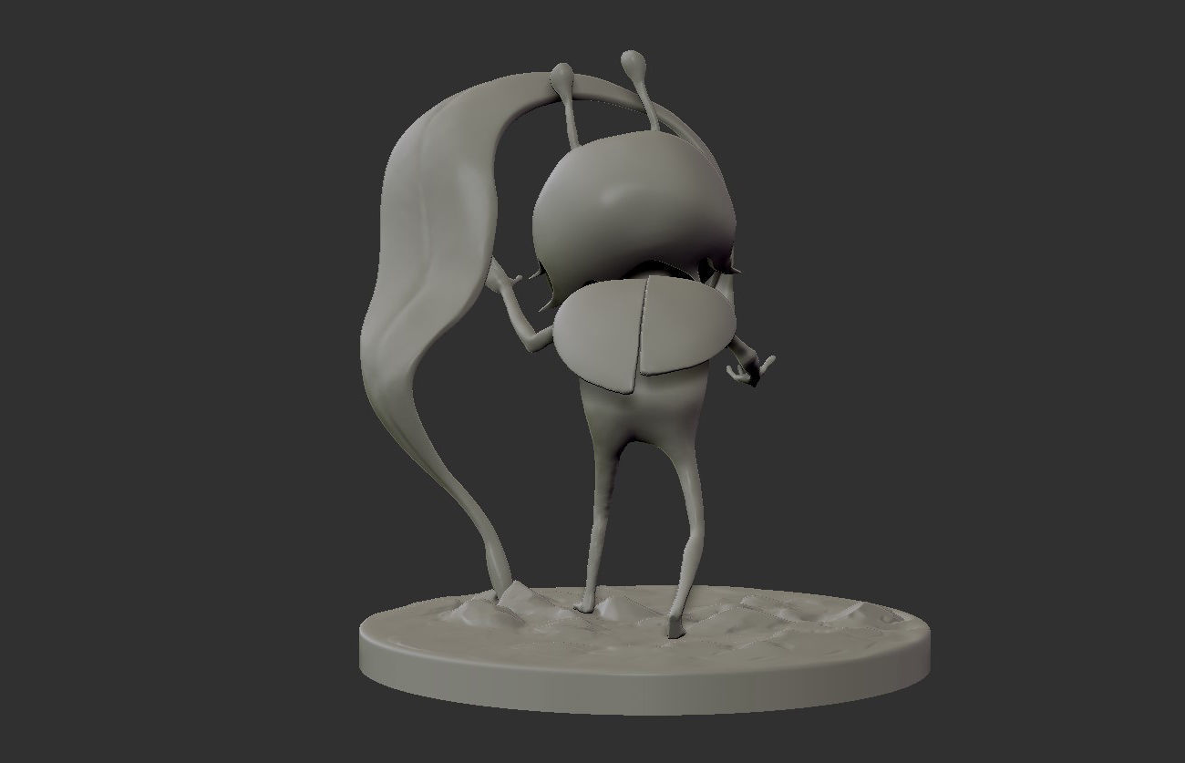 Ladybug sculpture for 3D print 3D print model_3