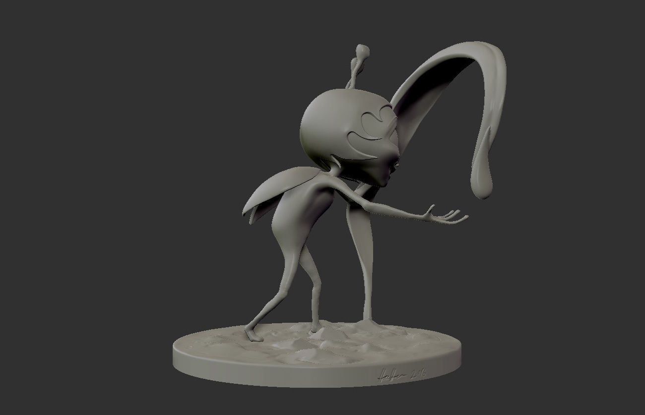 Ladybug sculpture for 3D print 3D print model_2