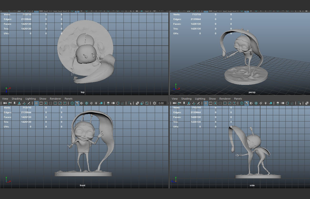 Ladybug sculpture for 3D print 3D print model_5