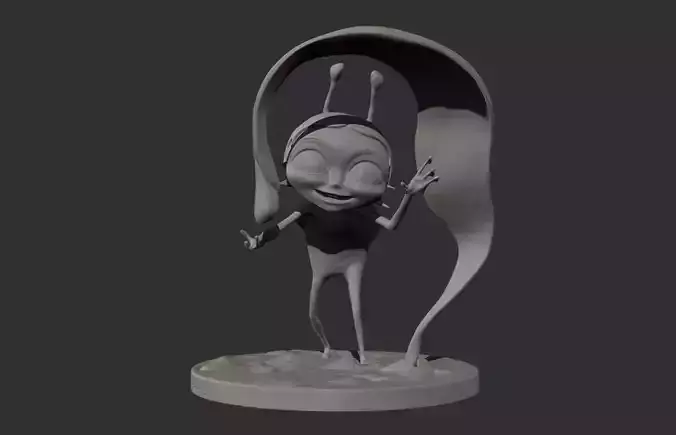 Ladybug sculpture for 3D print