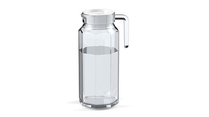 Jug and glass Low-poly 3D model 5