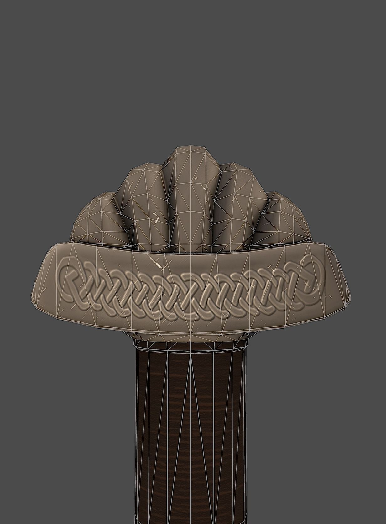 Viking Sword Low-poly 3D model_6