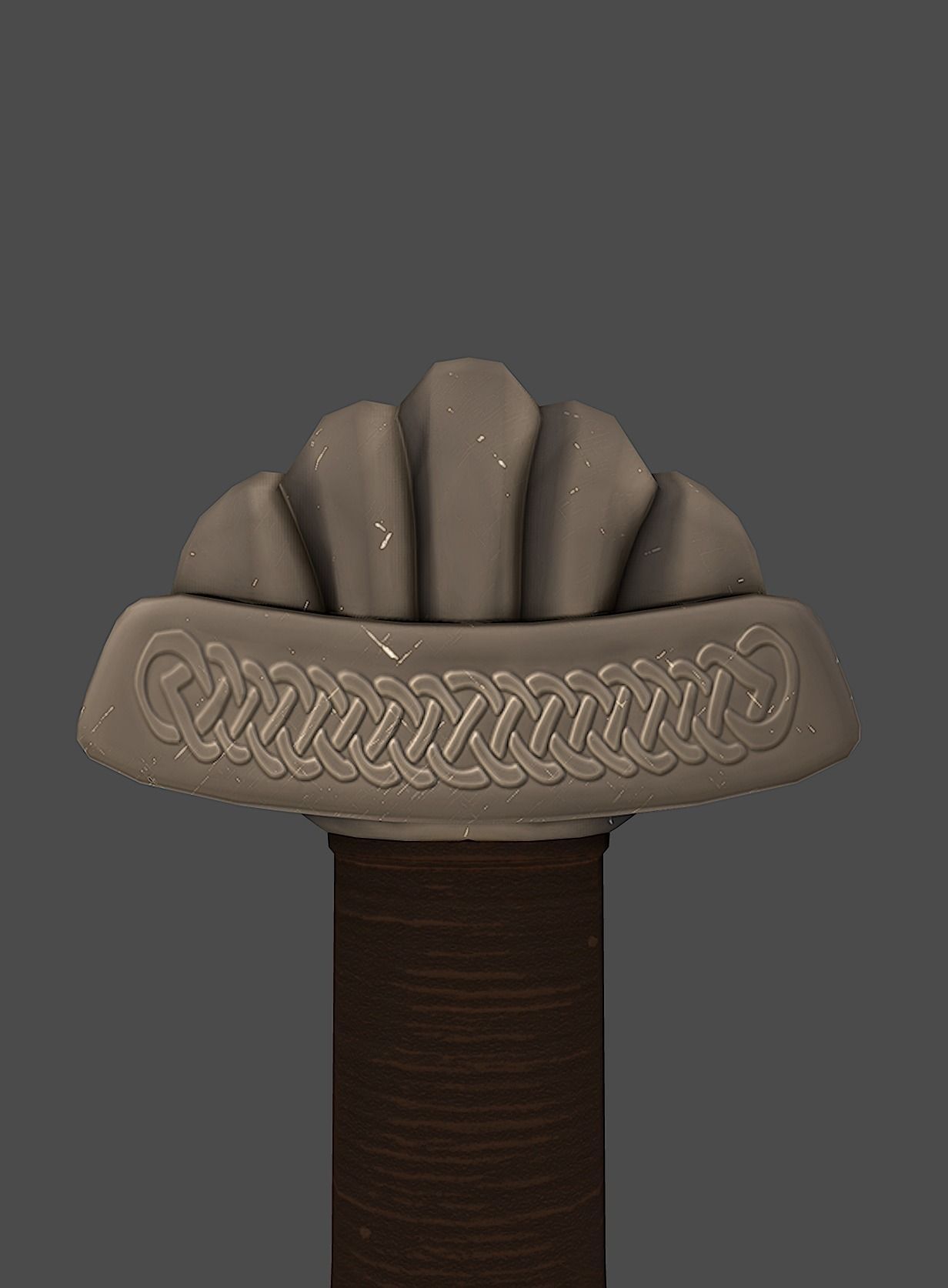 Viking Sword Low-poly 3D model_5