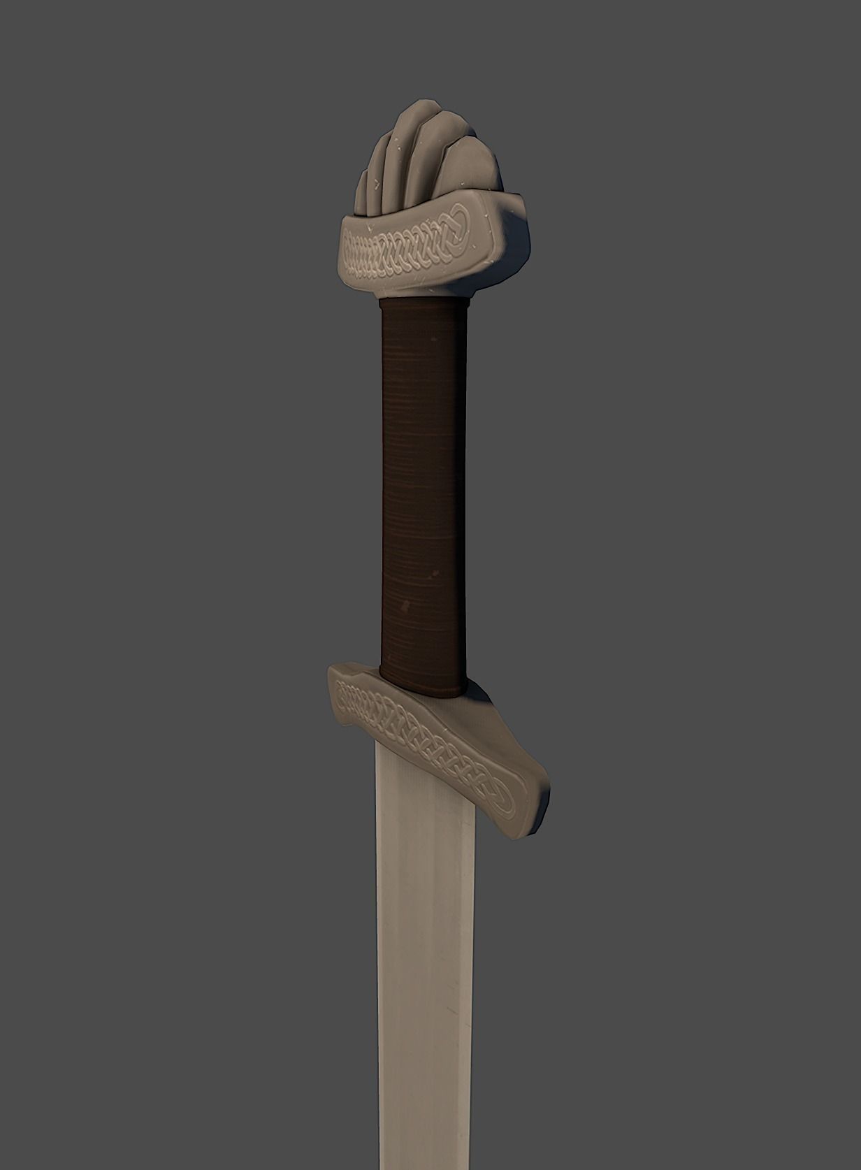 Viking Sword Low-poly 3D model_4