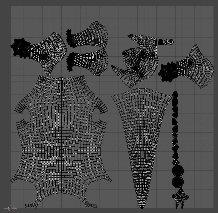 Beaked Ferret-Lizard Rigged Low-poly 3D model_7