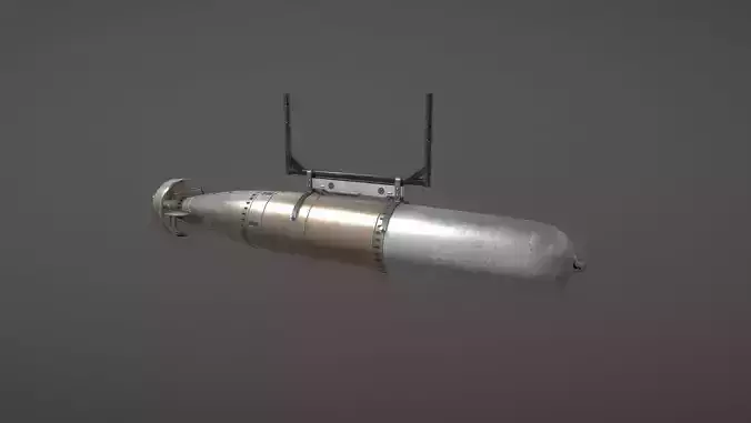 US Torpedo MARK13-2 Low-poly 3D model