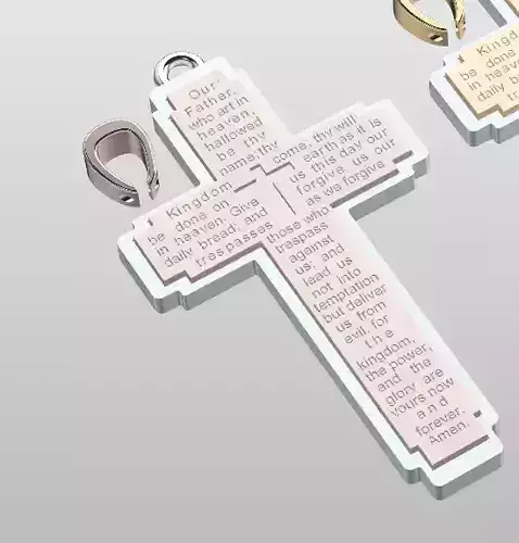CROSS pendant MULTI COLOR 3D print model