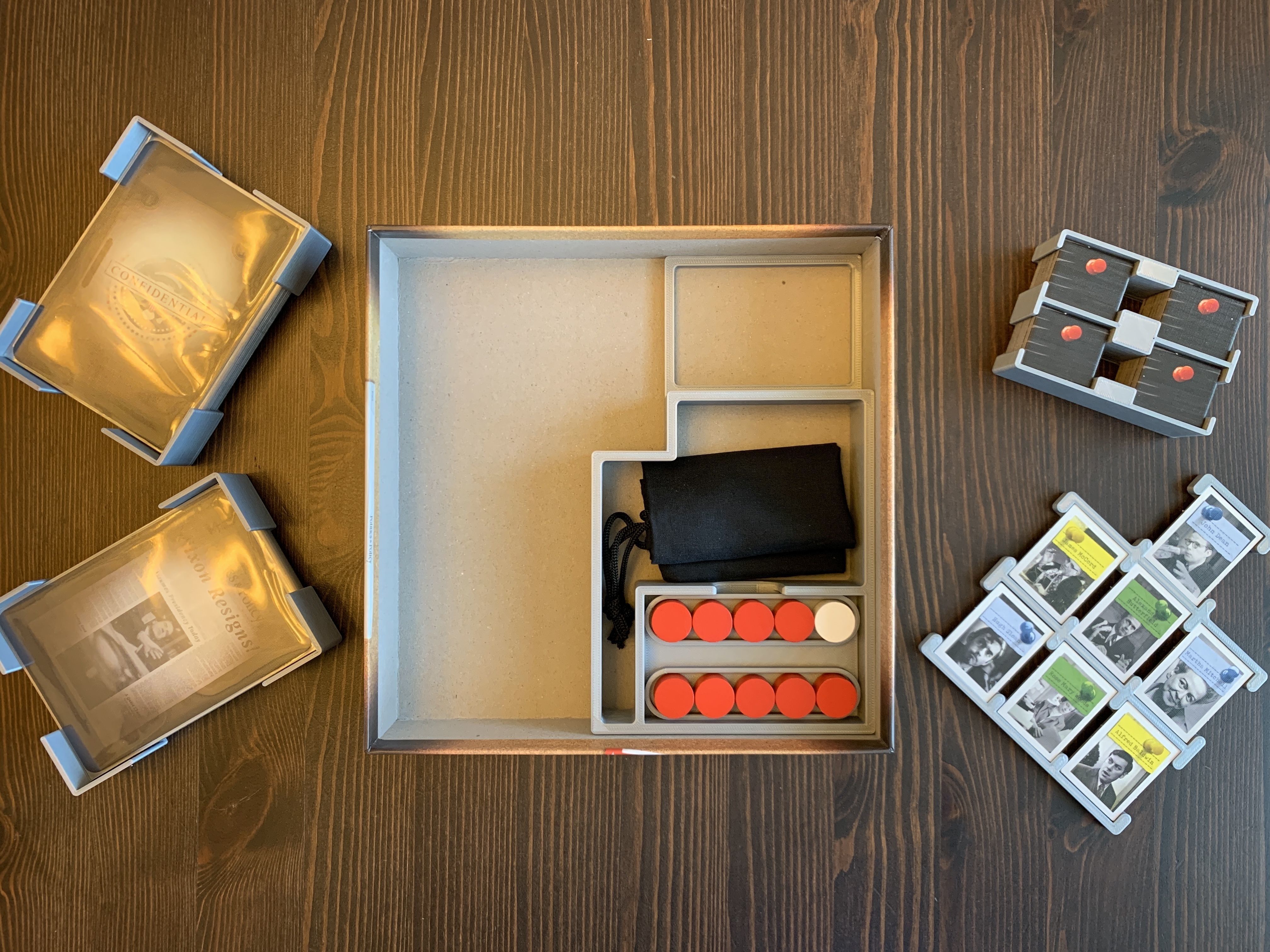Watergate Board Game Organizer Insert 3D print model_3