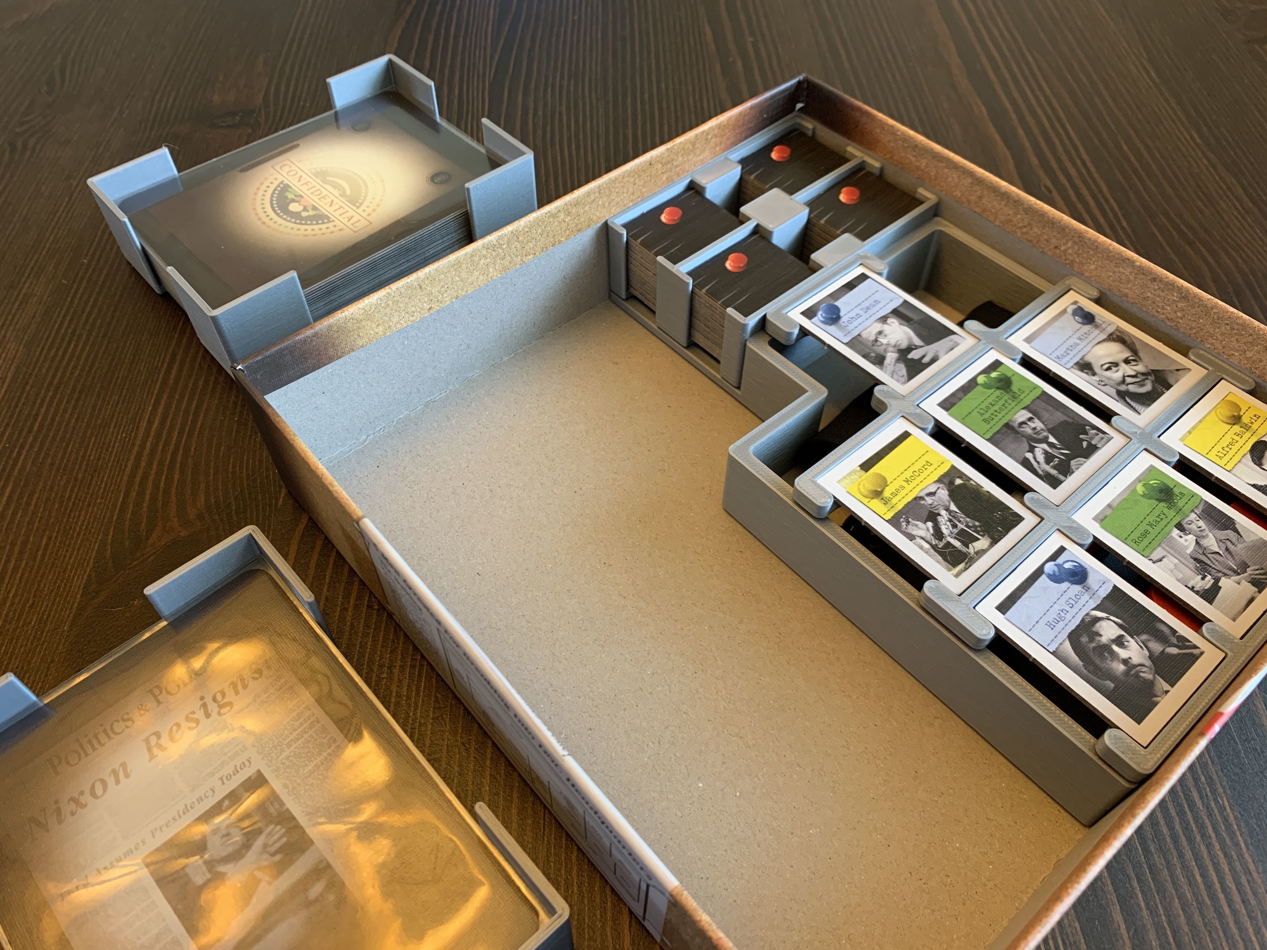 Watergate Board Game Organizer Insert 3D print model_9