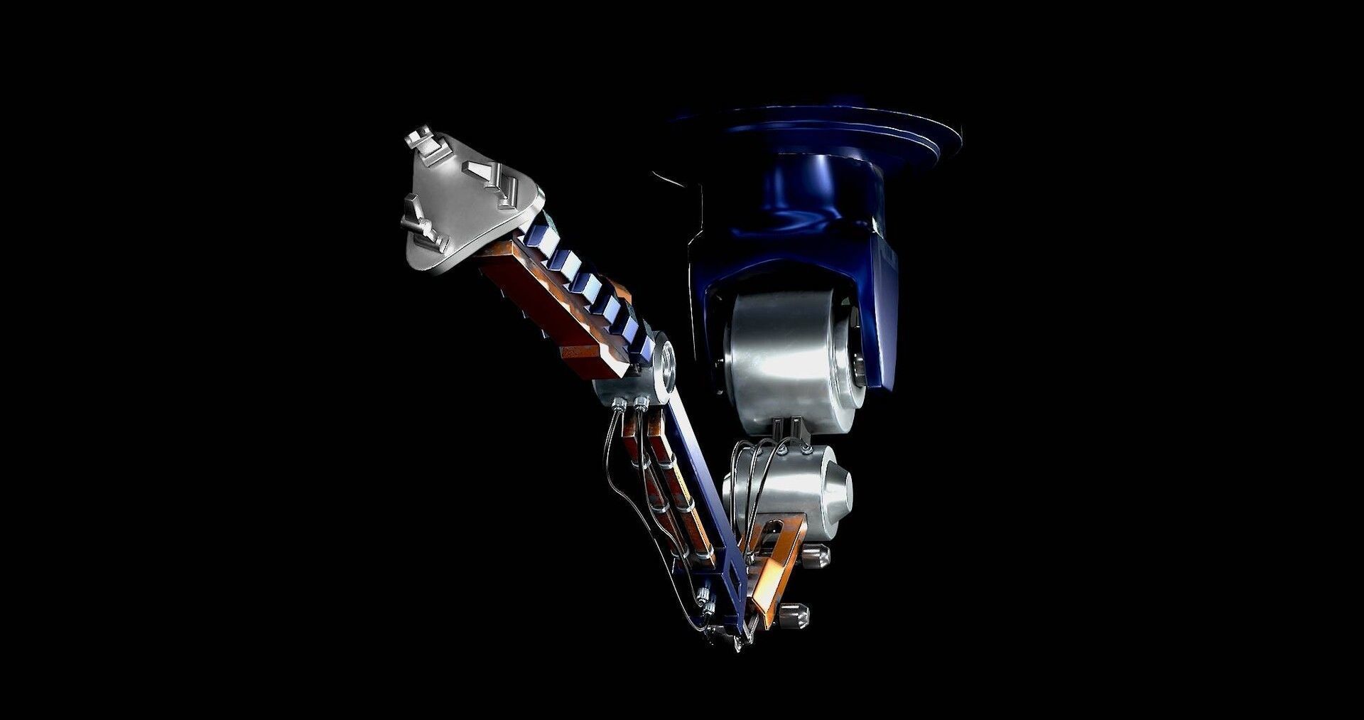 Robotic Arm Model 01 - Low Poly 3D Model -  Ceiling Model Low-poly 3D model_5