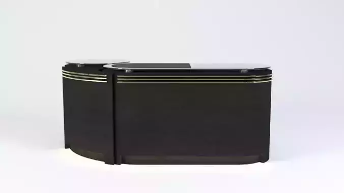 Table gold reception desk