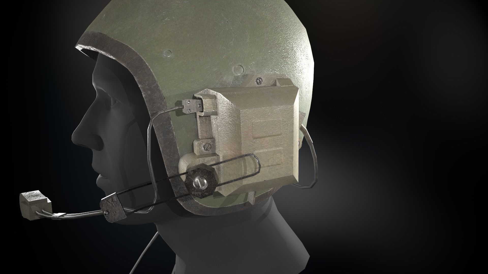 T56-6 Helmet Low-poly 3D model_14