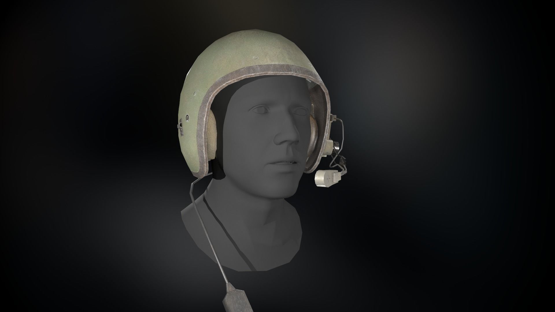 T56-6 Helmet Low-poly 3D model_2