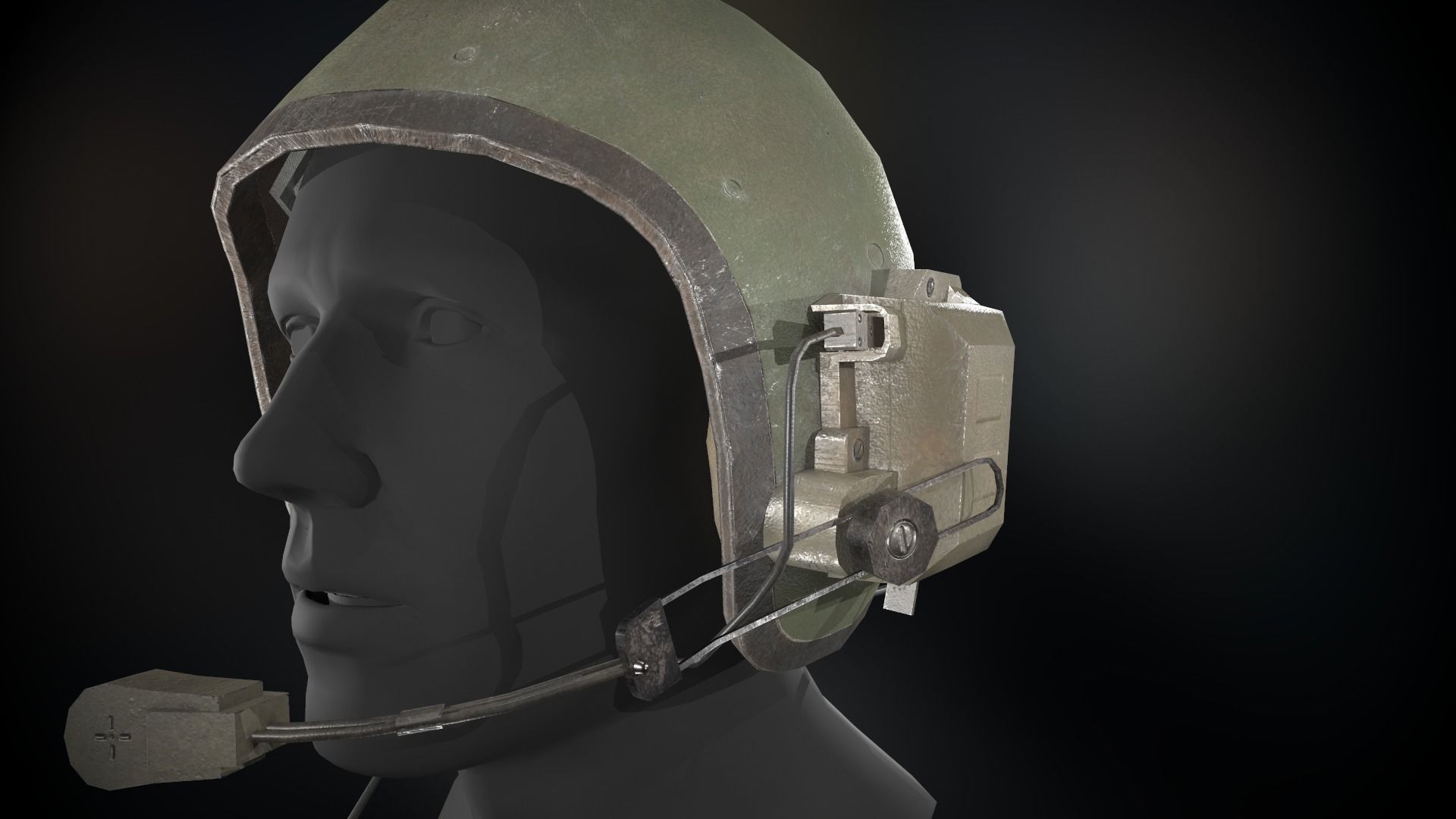 T56-6 Helmet Low-poly 3D model_11