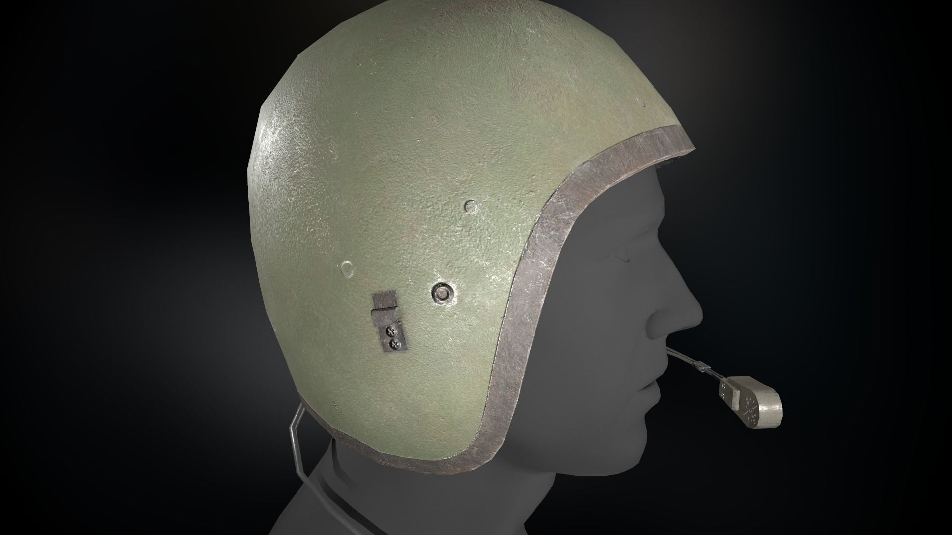 T56-6 Helmet Low-poly 3D model_3