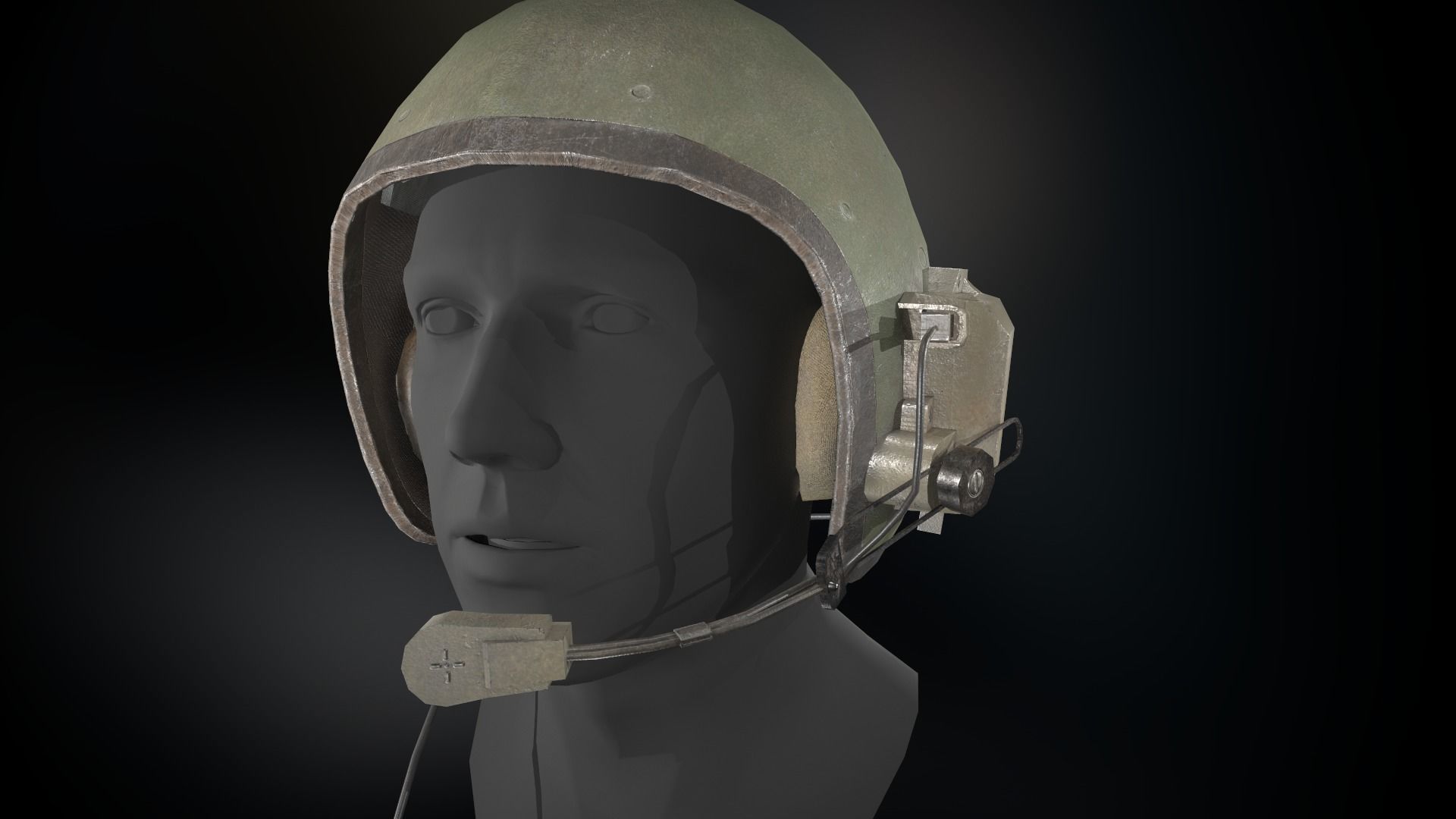 T56-6 Helmet Low-poly 3D model_12