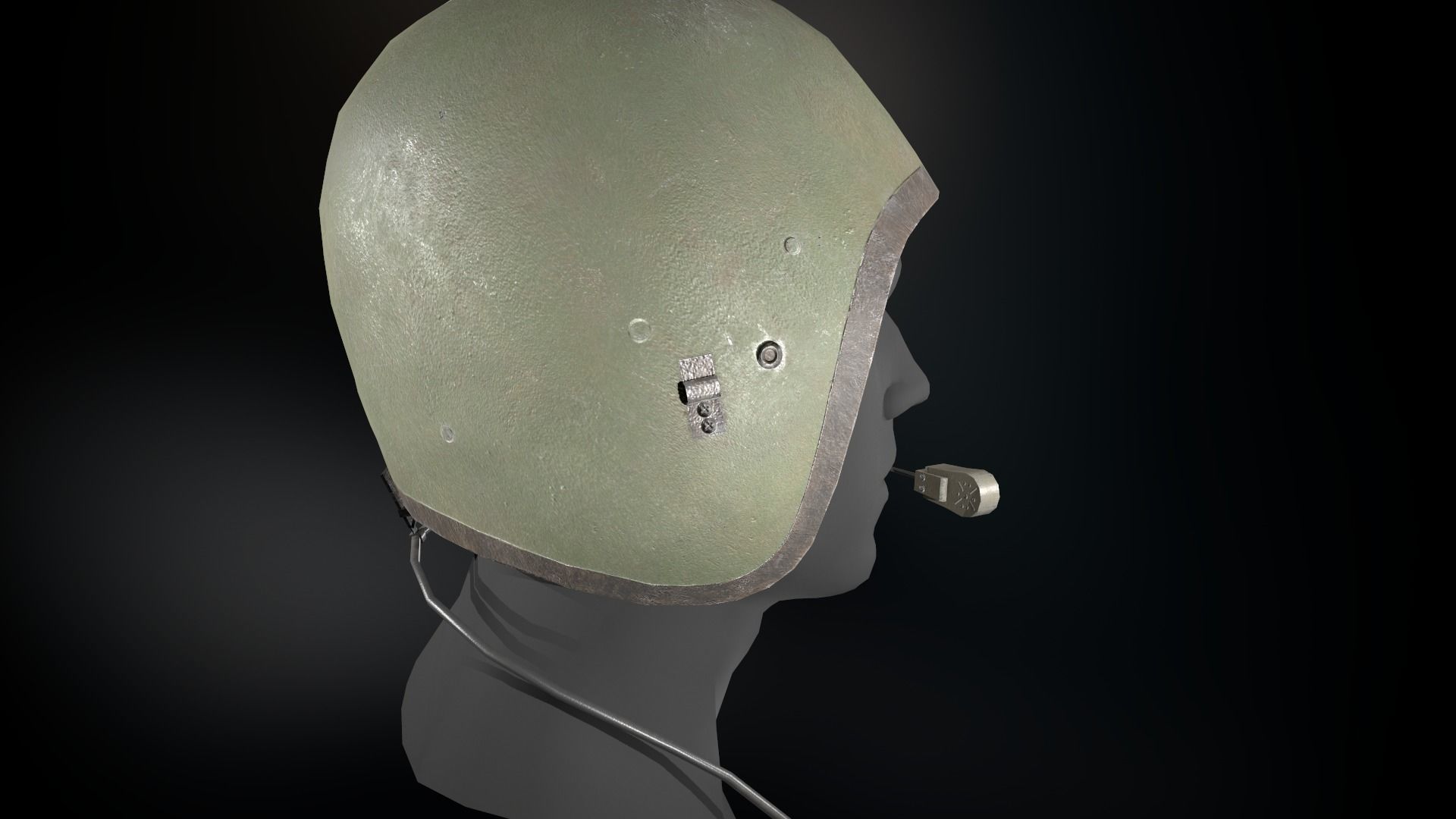 T56-6 Helmet Low-poly 3D model_7