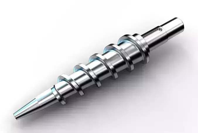 Extruder conical screw 3D model