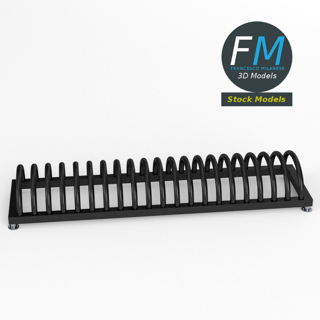 Bicycle racks 1 3D model_2