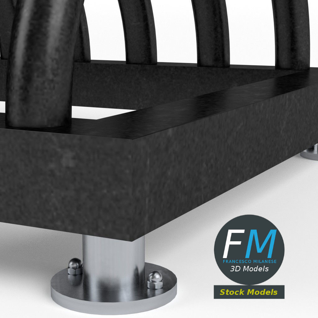 Bicycle racks 1 3D model_4