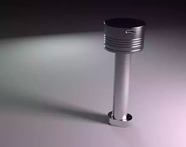 Two stroke piston diesel engine 3D model