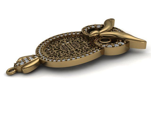 owl bracelet 3D print model_20