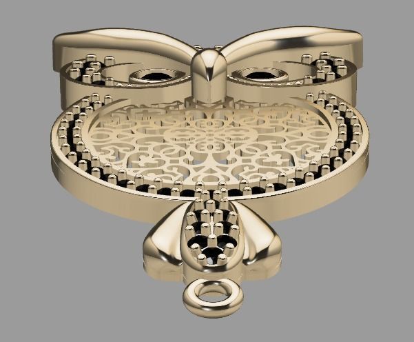 owl bracelet 3D print model_15