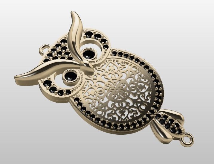 owl bracelet 3D print model_19