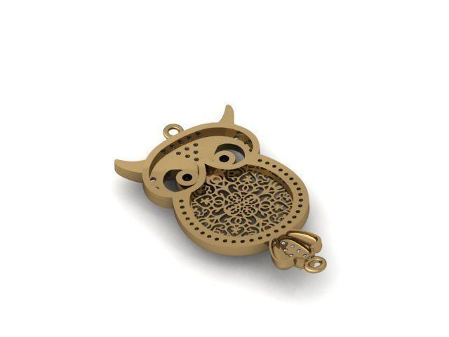 owl bracelet 3D print model_22