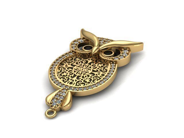 owl bracelet 3D print model_5