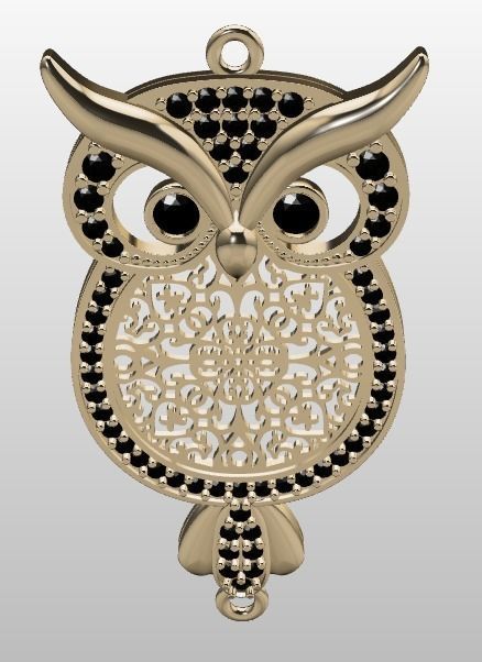 owl bracelet 3D print model_23